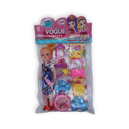 Muneca Carton Con Accessorios